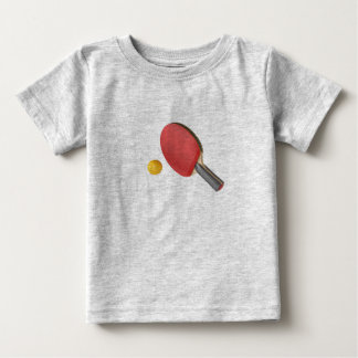 Ping pong racket and ball baby T-Shirt