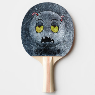 Ping Pong Racket Zombiemoji Vintage Paddle