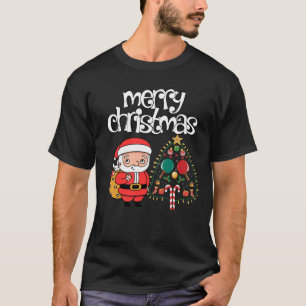 Ping Pong Table Tennis Christmas with Santa Claus T-Shirt