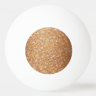 Ping Pong Table Tennis Copper Gold Glitter Ball
