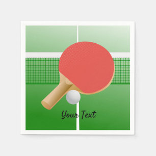 Ping Pong Table Tennis Design  Paper Napkins