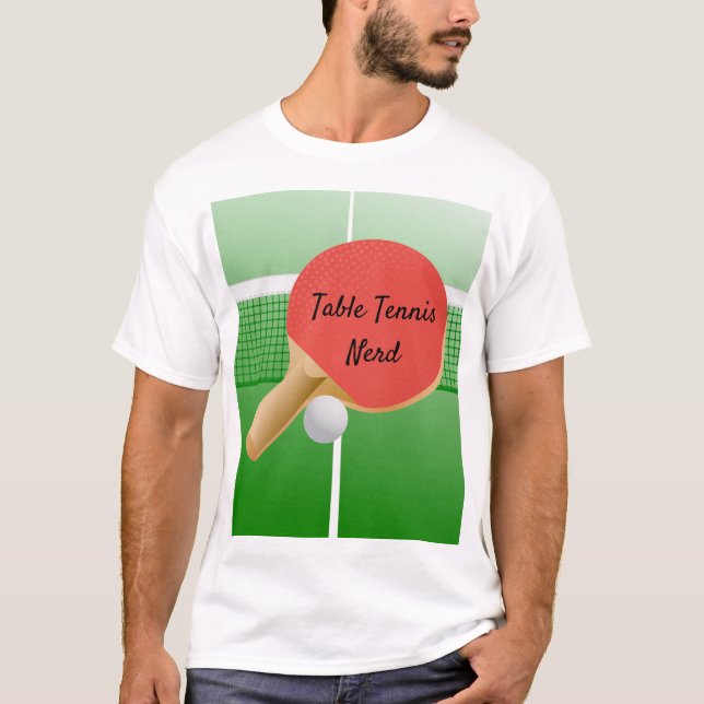 Ping Pong Table Tennis Design T-Shirt (Front)