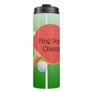 Ping Pong Table Tennis Design Thermal Tumbler