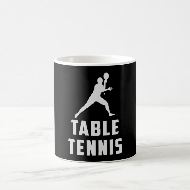 Ping Pong Table Tennis Paddle Player Funny Gift Coffee Mug (Center)