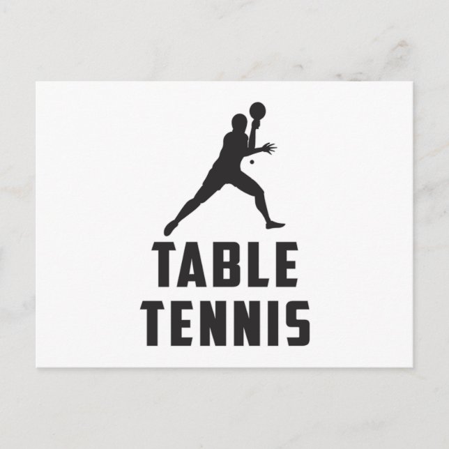 Ping Pong Table Tennis Paddle Player Gift Idea Postcard (Front)