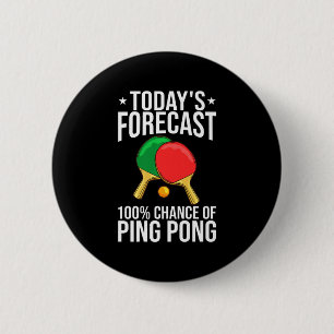 Ping Pong Table Tennis Player Balls Paddle Game 6 Cm Round Badge