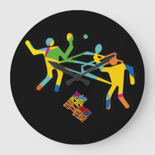 Ping Pong Tenis de Mesa 1988 Large Clock
