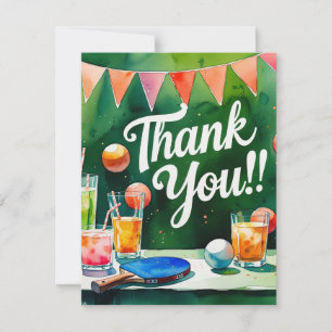 Ping Pong  Thank You Card
