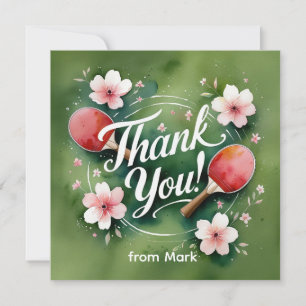 Ping Pong  Thank You Card