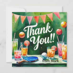 Ping Pong  Thank You Card
