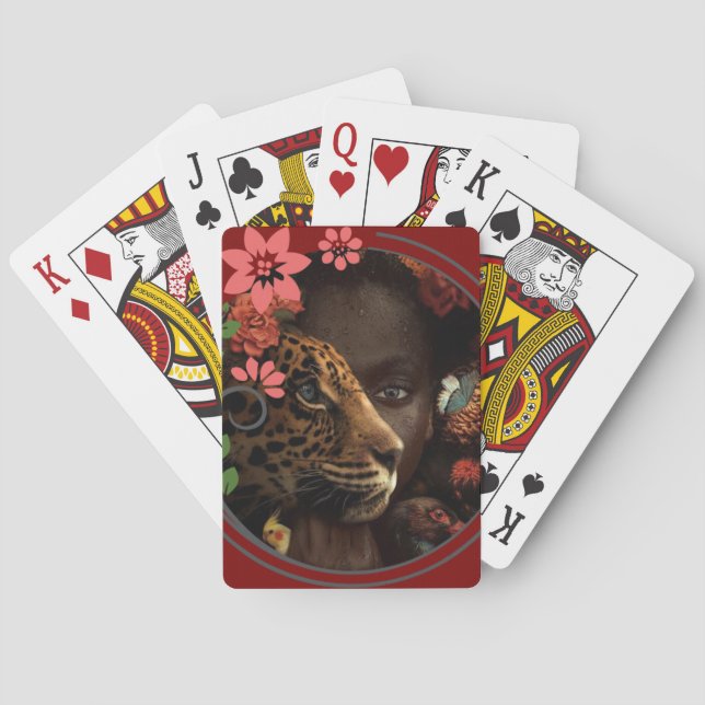Ping pong vibes playing cards (Back)