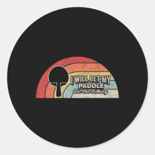 Ping Pong Vintage Retro Fun Table Tennis Classic Round Sticker