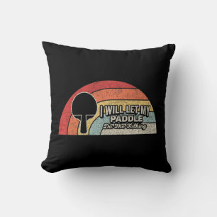 Ping Pong Vintage Retro Fun Table Tennis   Cushion
