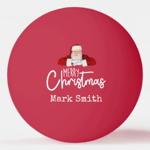 Ping Pong with Santa Claus Merry Christmas Ping Pong Ball