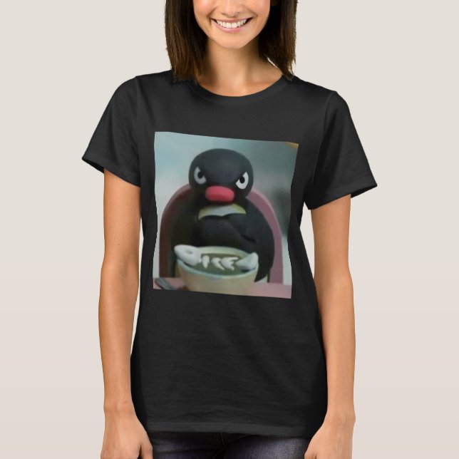 pingu angry penguin T-Shirt (Front)