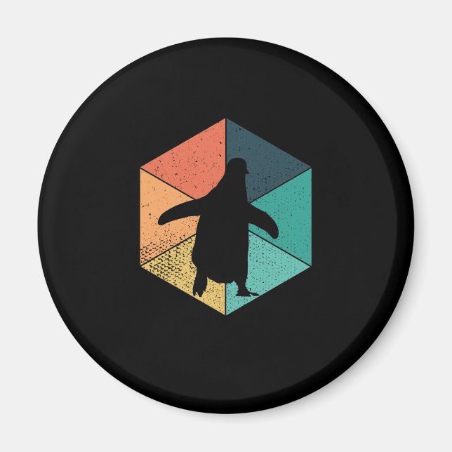 Pinguin bunt magnet (Front)