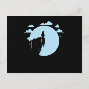Pinguin im Mondschein Postcard