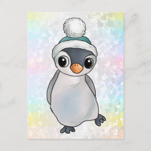 Pinguin mit Mütze Postcard