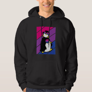 Pinguin Pride Bisexual Flag LGBTQ Proud Ally Pride Hoodie