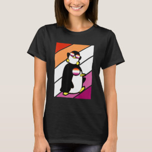 Pinguin Pride Lesbian Flag LGBTQ Proud Ally Pride T-Shirt
