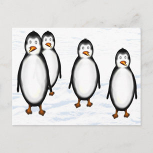 Pinguine Postcard