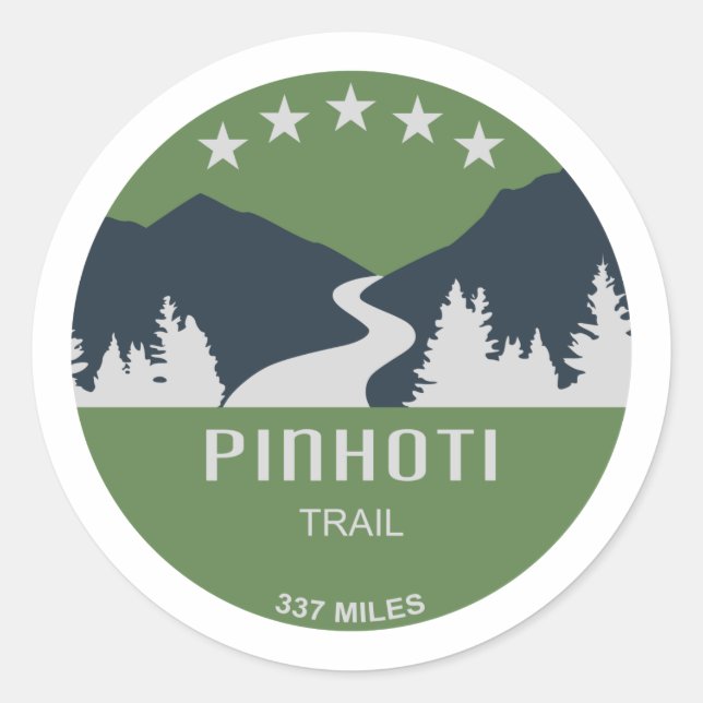 Pinhoti Trail Alabama Georgia Classic Round Sticker (Front)