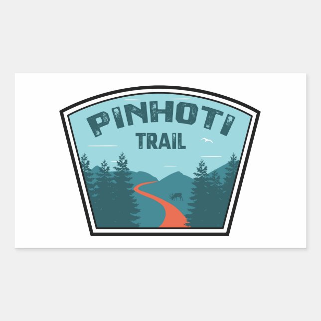 Pinhoti Trail Alabama Georgia Rectangular Sticker (Front)