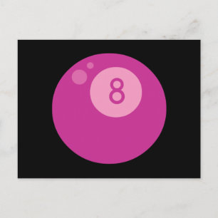 pink8ball postcard