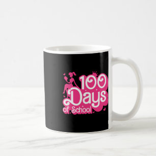 Pink 100 Days Of School Girl 100th Day Teacher Sch Coffee Mug
