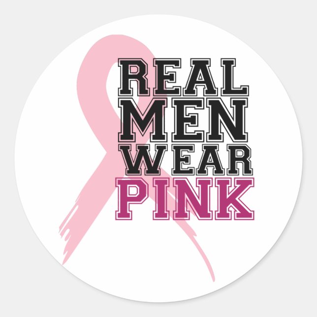 pink_10 classic round sticker (Front)