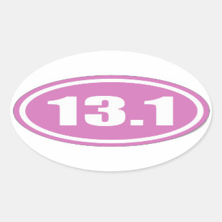 Pink 13.1 Sticker | Pink Half Marathon Sticker