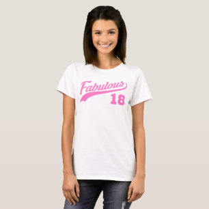 Pink 18th Birthday T-Shirt