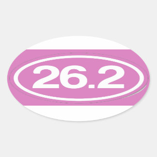 Pink 26.2 Full Marathon Sticker