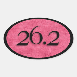 Pink 26.2 marathon sticker by Vetro