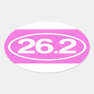 Pink 26.2 Sticker (Full Marathon Sticker)
