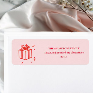 Pink 30th Birthday Return Address Labels   Cheers