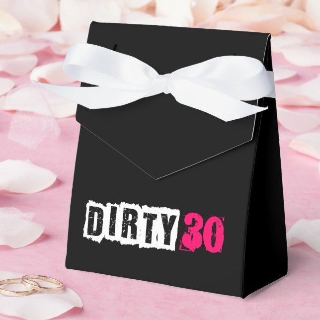 Pink 30th Dirty Thirtieth Girls Party  Favour Box (Wedding)