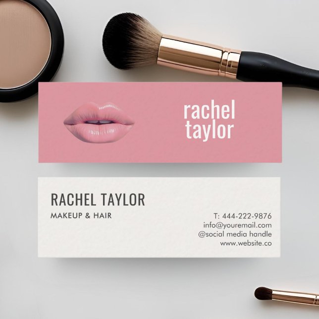 Pink 3D Hot Makeup Business Card (Creator Uploaded)