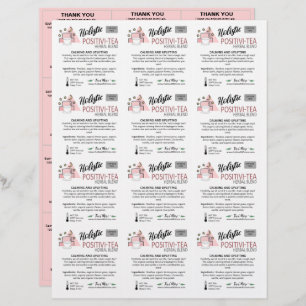 Pink 3x4 Small Square Sample Inserts 