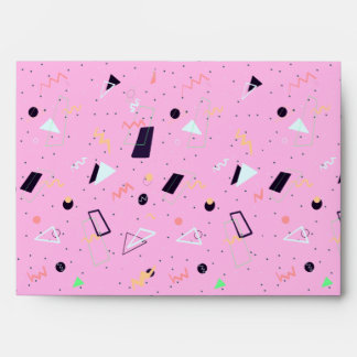 Pink 80s Confetti Retro Envelope