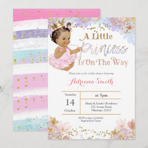 Pink A Little Princess is on the way invite