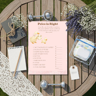 Pink A Silly Goose Price is Right Game card