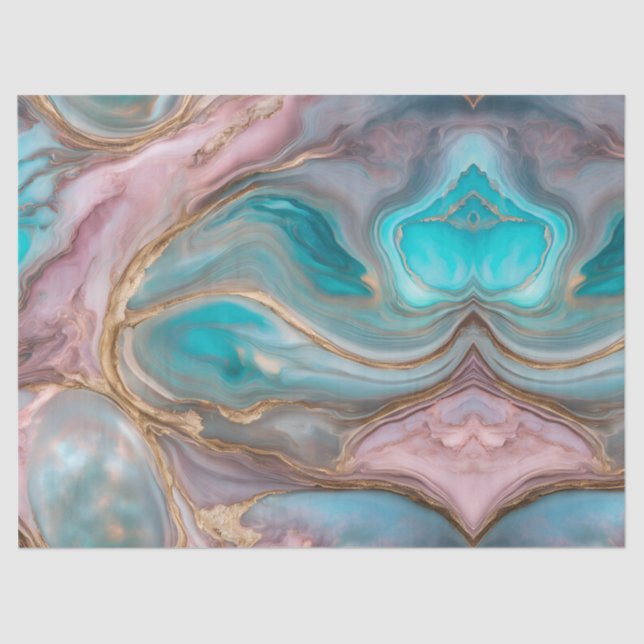 Pink Abalone Decoupage Tissue Tissue Paper (Front)