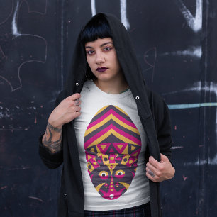 Pink Aboriginal Mask T-Shirt