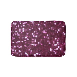 Pink abstract, bokeh defocused lights. bath mat