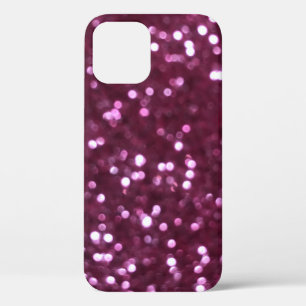 Pink abstract, bokeh defocused lights. iPhone 12 case