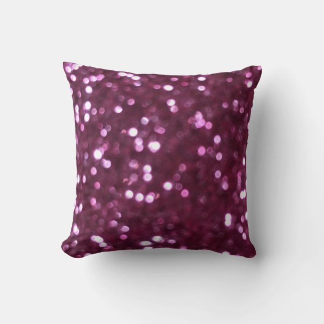 Pink abstract, bokeh defocused lights. cushion (Front)
