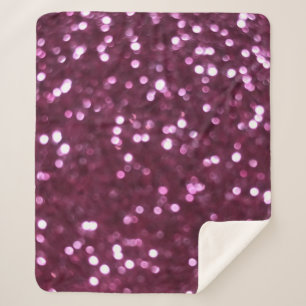 Pink abstract, bokeh defocused lights. sherpa blanket
