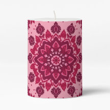 Pink Abstract Candle