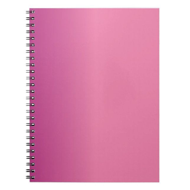 Pink Abstract Design Notebook (Front)